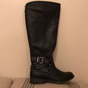 Black madden girl moto boots!